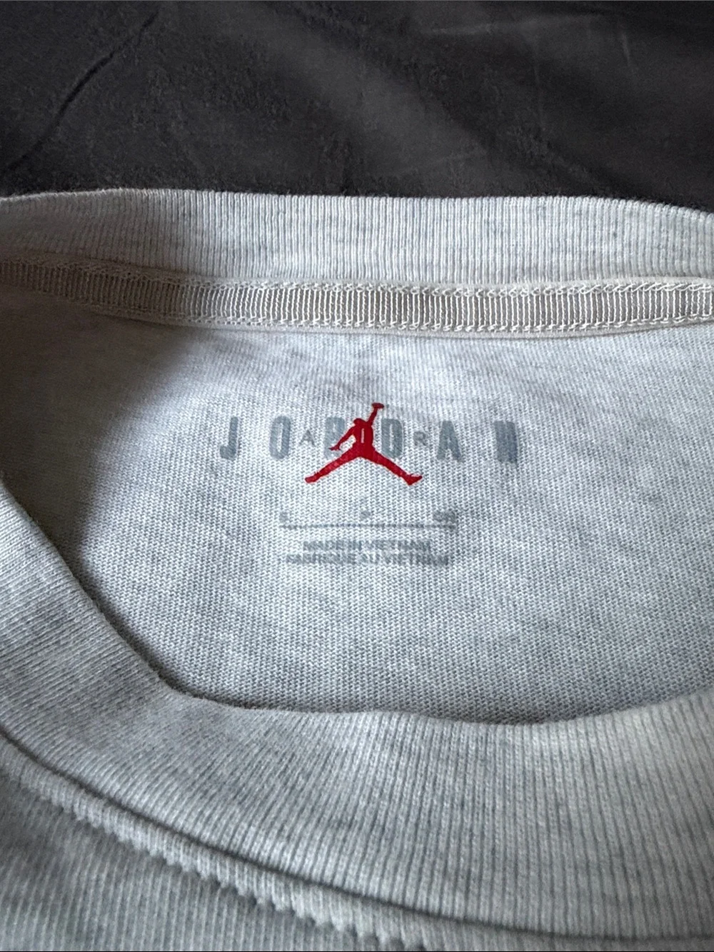 Air Jordan Heather Grey Lightweight Crewneck Sweatshirt Men’s Small